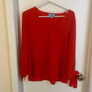 CeCe red women’s top size s